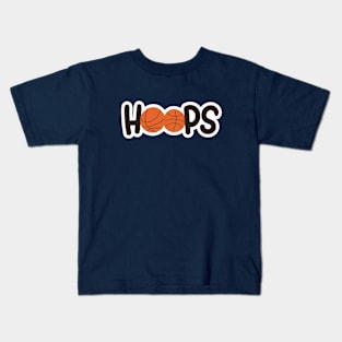 Hoops is the Name of the Game!!! Kids T-Shirt